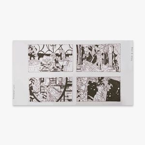 original black ink astro music video fanart kpop group korean boy band drawing‌